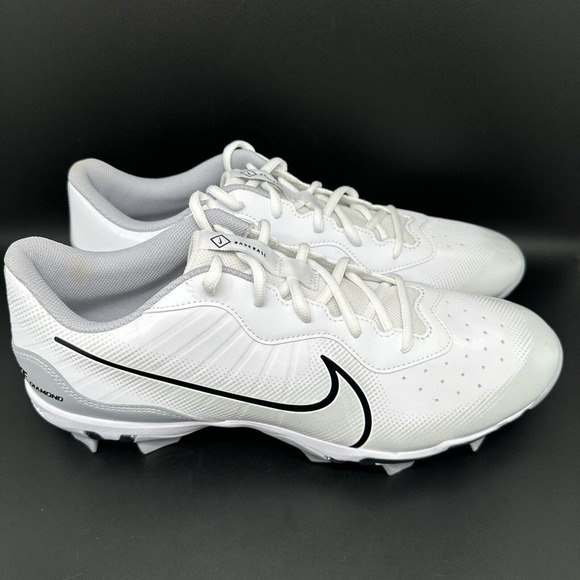 Nike Alpha Huarache Keystone White Baseball Cleats DJ6525-100‎ Men Sz 14 NWT - Picture 1 of 9